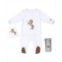 Royal Baby Collection Baby Royal Baby Horse Print Organic Cotton Gloved Footed Coverall With Hat in Gift Box