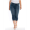 SLINK Jeans Plus Size Mid Rise Crop Jeans