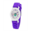 Ewatchfactory Girls Disney Soul 22 Purple Silicone Strap Watch 32mm