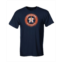 Soft As A Grape Big Boys Houston Astros Distressed Logo T-shirt - Navy Blue