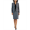 Le Suit Womens Notch-Collar Pencil Skirt Suit