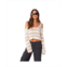 Edikted Womens Open Knit Texture Sweater With Shoulder Cutouts