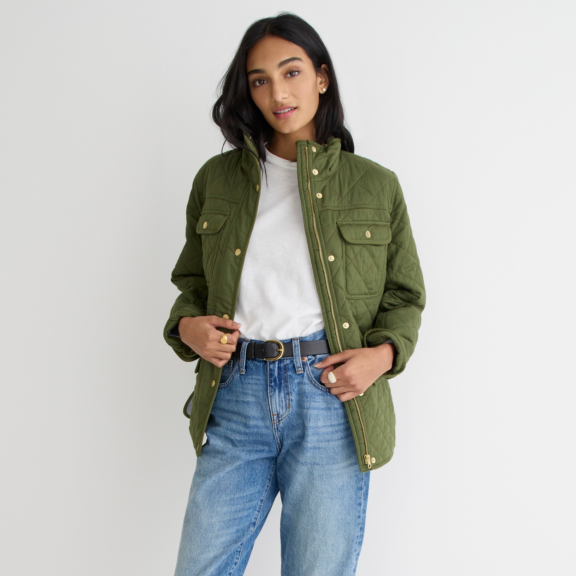 Jcrew New quilted downtown field jacket