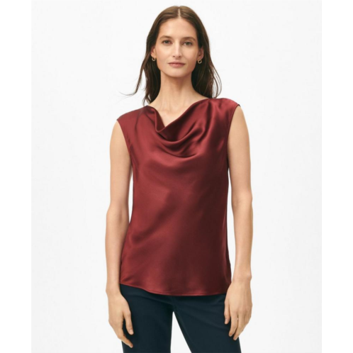 Brooksbrothers Cowl Neck Blouse in Washable Silk Charmeuse