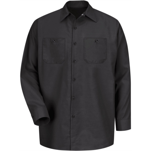 Red Kap Mens Long Sleeve Industrial Work Shirt