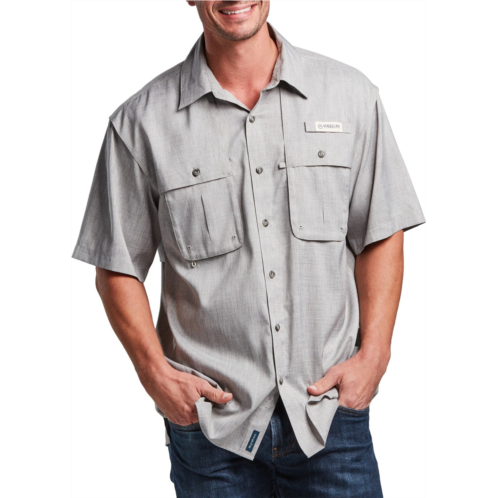 Magellan Outdoors Mens Aransas Pass Heather Short Sleeve Fishing Shirt