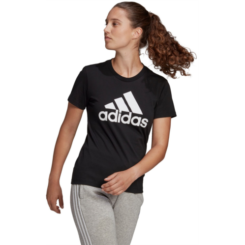 adidas Womens Loungewear Ess Logo Short Sleeve T-shirt