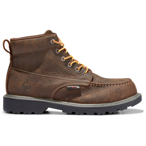 Wolverine Mens Floorhand Moc-Toe Waterproof Steel Toe Work Boots