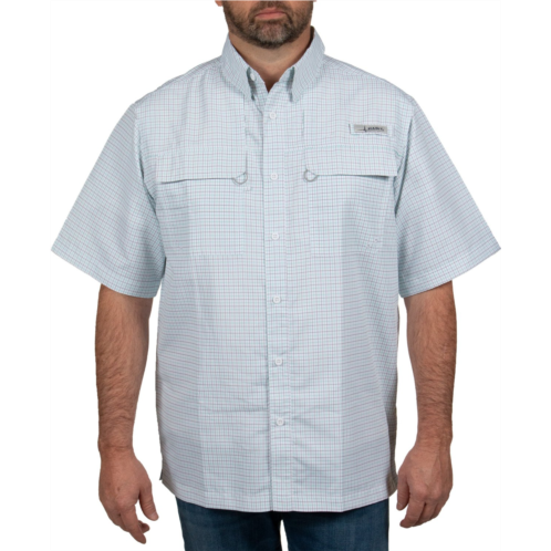 Habit Mens Skirr River Short Sleeve River Guide Fishing Shirt Dockside Granite Grey Spearmint