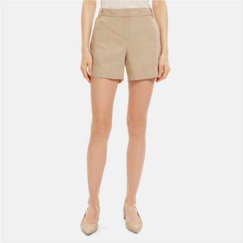 Theory Tailored Short in Linen-Blend