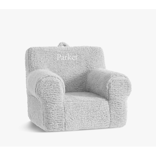 Potterybarn Anywhere Chair, Gray Cozy Sherpa