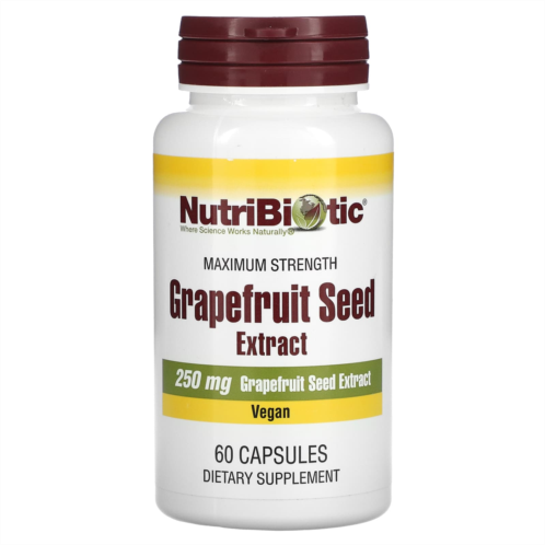 NutriBiotic Grapefruit Seed Extract 250 mg 60 Capsules