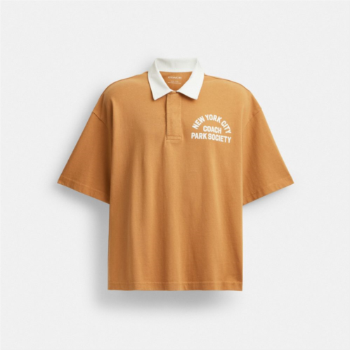 COACH Park Society Rugby Shirt In Organic Cotton