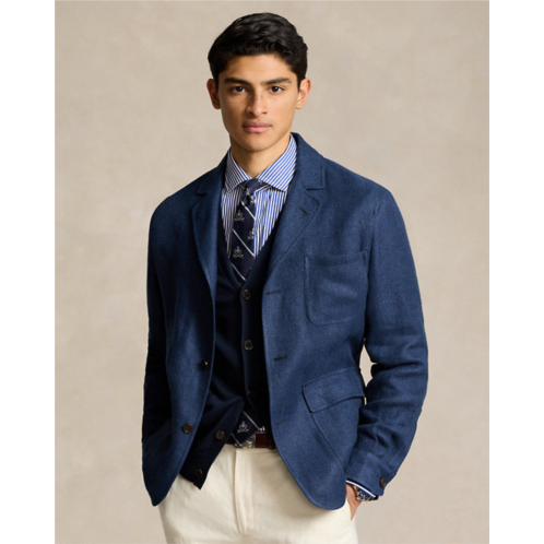 Polo Ralph Lauren Tailored Linen-Silk Herringbone Jacket