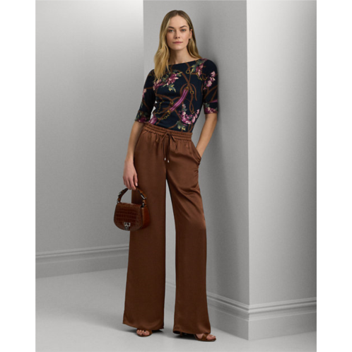 Polo Ralph Lauren Satin Charmeuse Wide-Leg Pant