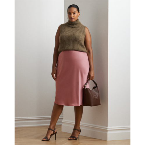 Polo Ralph Lauren Satin Charmeuse Midi Skirt