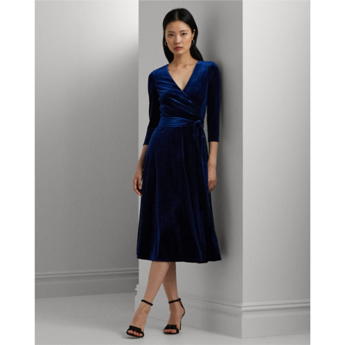 Polo Ralph Lauren Surplice Velvet Dress