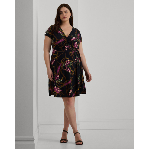 Polo Ralph Lauren Print Surplice Jersey Dress