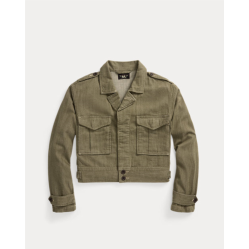 Polo Ralph Lauren Olive Slub Denim Jacket