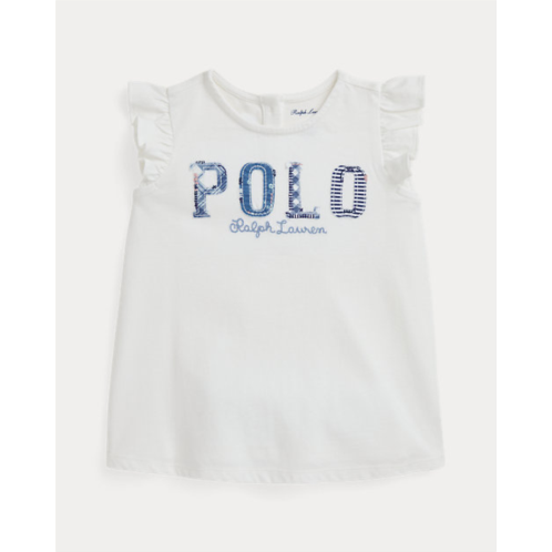 Polo Ralph Lauren Mixed-Logo Cotton Jersey Top