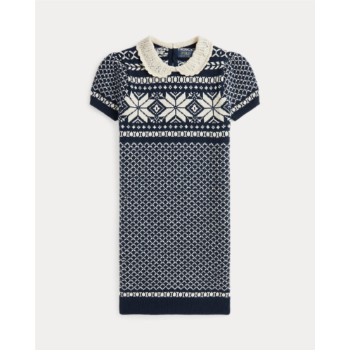 Polo Ralph Lauren Snowflake Wool-Cotton Sweater Dress