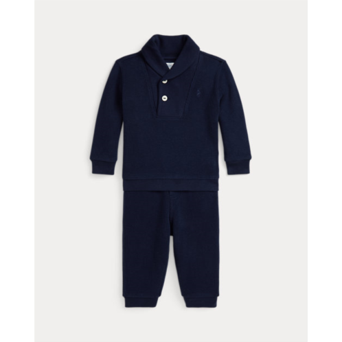 Polo Ralph Lauren French-Rib Cotton Pullover & Pant Set