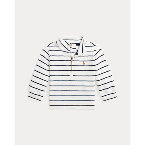 Polo Ralph Lauren Striped Cotton Quarter-Zip Pullover