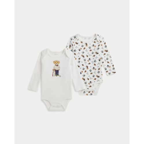 Polo Ralph Lauren Polo Bear Cotton Bodysuit 2-Pack