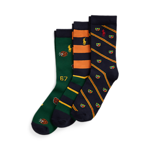 Polo Ralph Lauren Striped Crew Sock 3-Pack