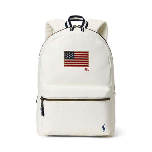 Polo Ralph Lauren Flag-Applique Canvas Backpack