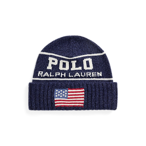 Polo Ralph Lauren Intarsia-Knit Flag Beanie