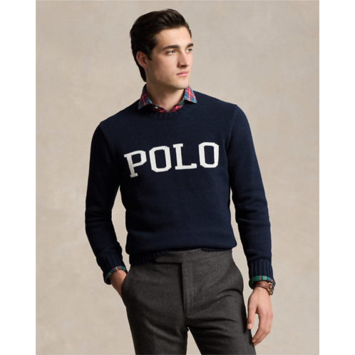 Polo Ralph Lauren Logo-Intarsia Cotton Sweater