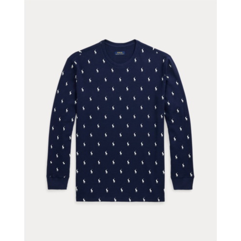 Polo Ralph Lauren Allover Pony Waffle-Knit Sleep Shirt