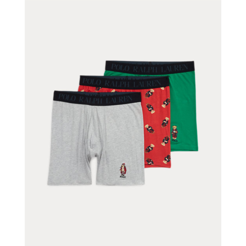 Polo Ralph Lauren 4D-Flex Polo Bear Boxer Brief 3-Pack