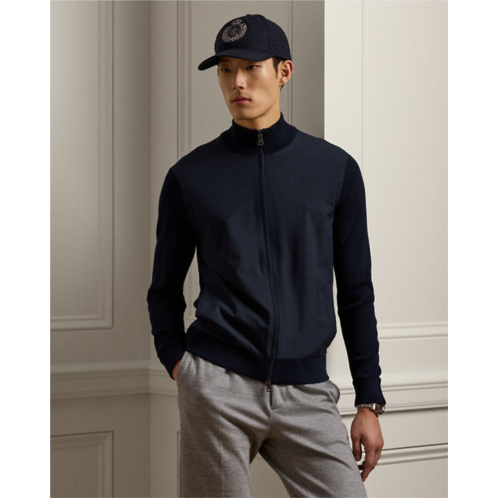 Polo Ralph Lauren Silk-Paneled Wool-Blend Sweater