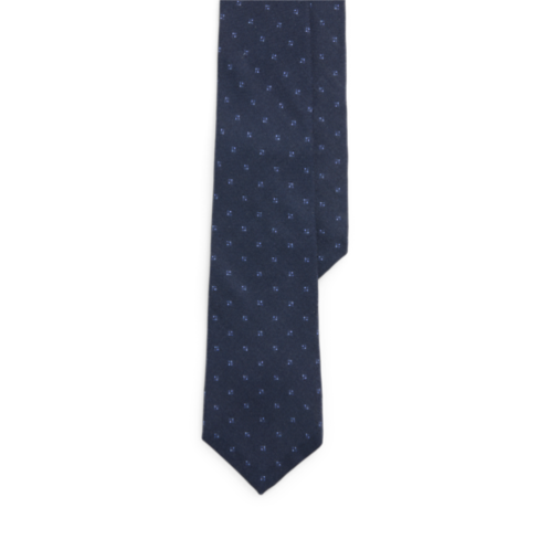 Polo Ralph Lauren Square-Patterned Cashmere-Silk Tie