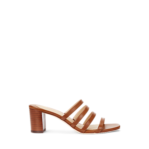 Polo Ralph Lauren Kimmie Burnished Leather Sandal