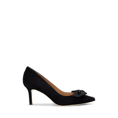 Polo Ralph Lauren Lanette Bow-Trim Suede Pump