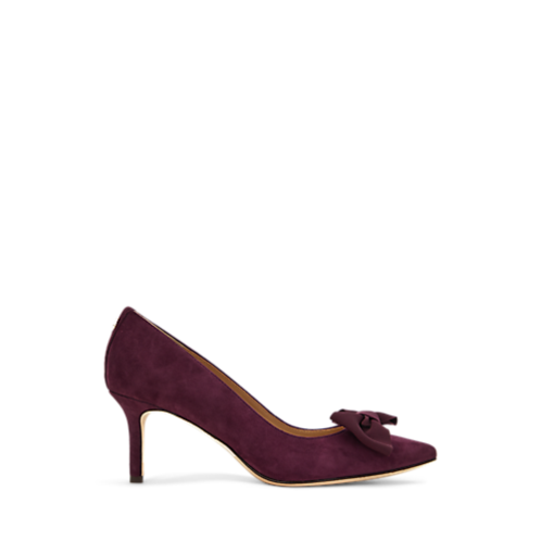 Polo Ralph Lauren Lanette Bow-Trim Suede Pump