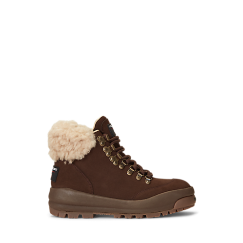 Polo Ralph Lauren Shearling-Trim Suede Hiking Boot