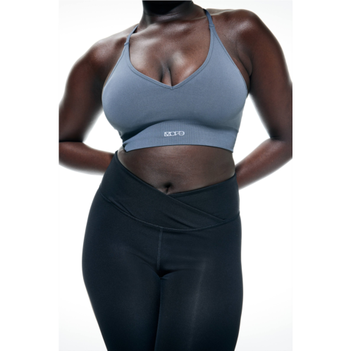 H&M Wrapover-Waist Sports Leggings in DryMove