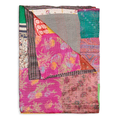 TAJ HOTEL Kantha Silk Blend Throw