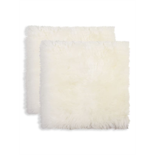 Natural 2-Pack Sheepskin Seat Cover Set