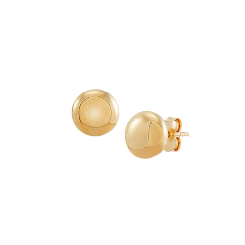 Saks Fifth Avenue 14K Yellow Gold Flat Round Stud Earrings