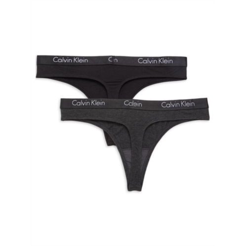 Calvin Klein 2-Pack Stretch Cotton Thongs