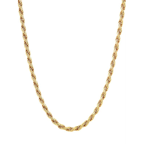 Saks Fifth Avenue Basic 18K Goldplated Sterling Silver Rope Chain Necklace