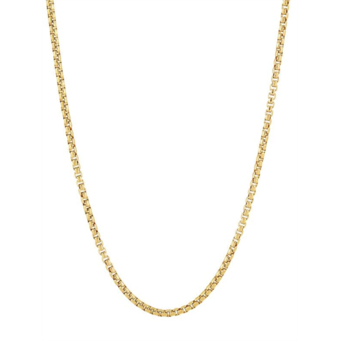 Saks Fifth Avenue Basic 18K Goldplated Sterling Silver Round Box Chain Necklace/20