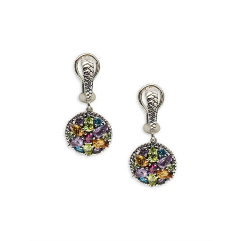 Effy Sterling Silver & Multi-Stone Drop Earrings