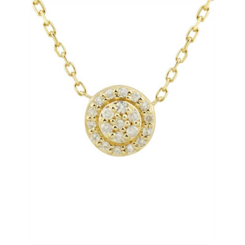 Saks Fifth Avenue 14K Yellow Gold & Diamond Pendant Necklace