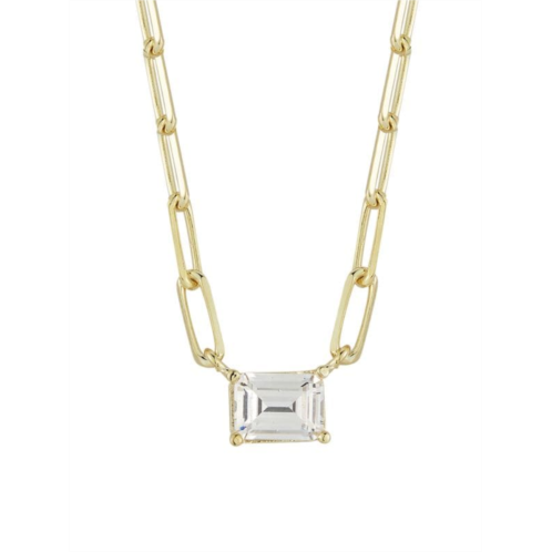 SPHERA MILANO 14K Goldplated Sterling Silver & Cubic Zirconia Necklace